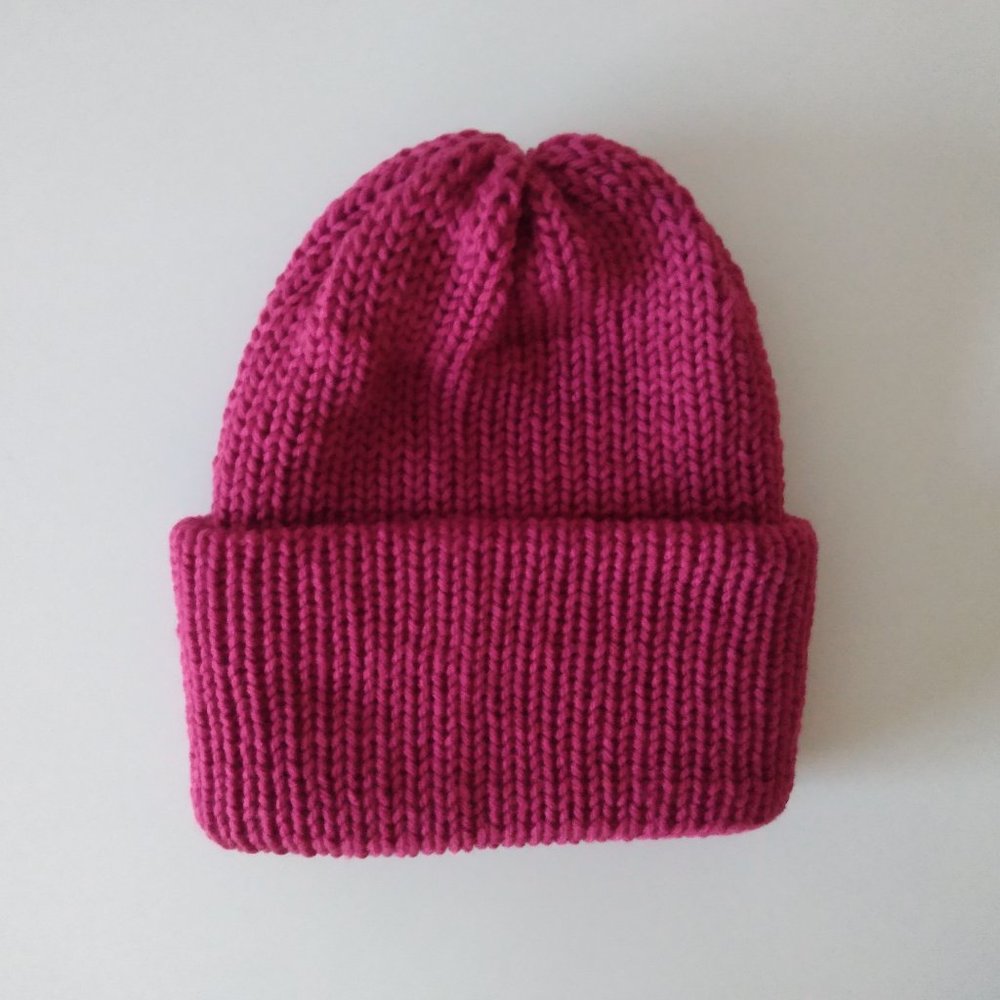 Serenity and Luxe | Pink Double Knit Rasta Beanie Tam | One Size